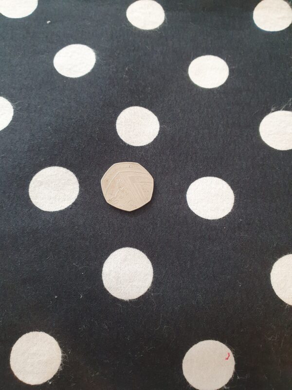Polkadot brushed cotton 45"